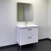 Тумба с раковиной Comfortу Танжер 00-00019535CF, напольная, 90 см, цвет белый матовый