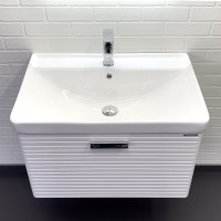 Тумба с раковиной Comfortу Танжер 00-00019565CF, подвесная, 70 см, цвет белый матовый