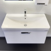 Тумба с раковиной Comfortу Танжер 00-00019566CF, подвесная, 90 см, цвет белый матовый