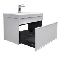 Тумба Comforty Мадрид, 00-00019943, 80 см, с раковиной Comforty CF19595BX-80, белая матовая