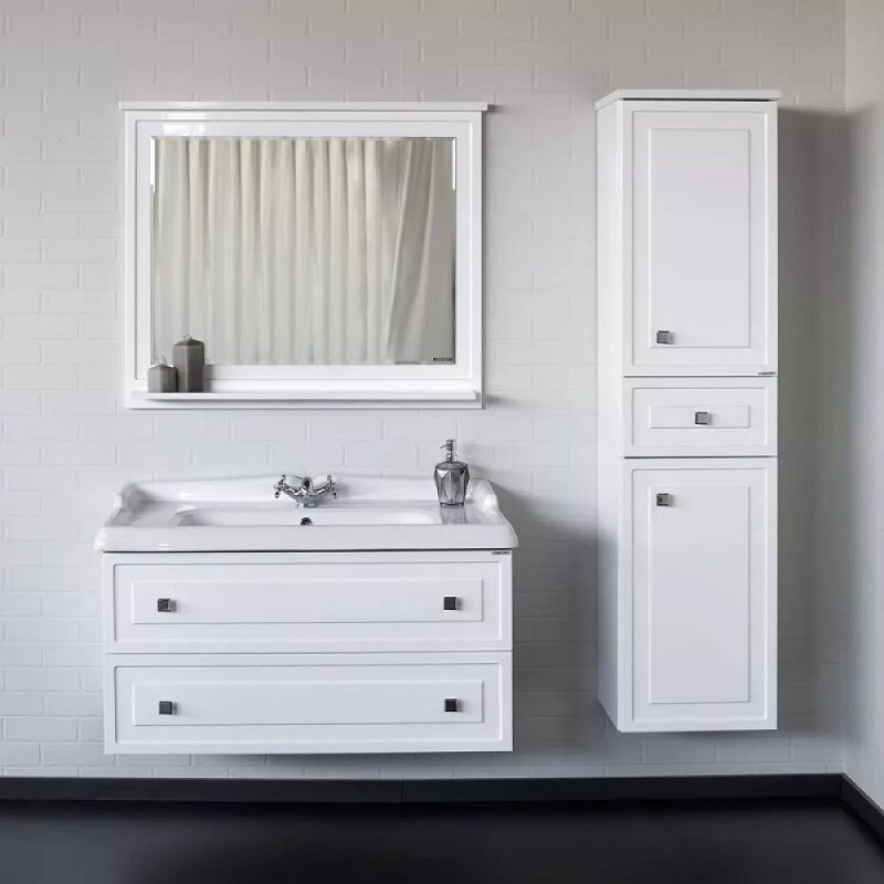 Тумба с раковиной Comfortу Феррара 00-00020308, 100 см, подвесная, цвет белый
