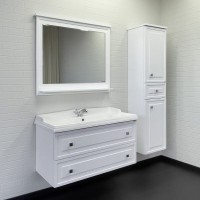 Тумба с раковиной Comfortу Феррара 00-00020308, 100 см, подвесная, цвет белый