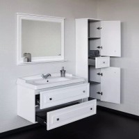 Тумба с раковиной Comfortу Феррара 00-00020308, 100 см, подвесная, цвет белый