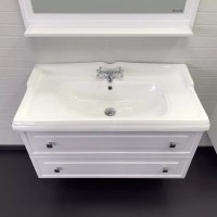 Тумба с раковиной Comfortу Феррара 00-00020308, 100 см, подвесная, цвет белый