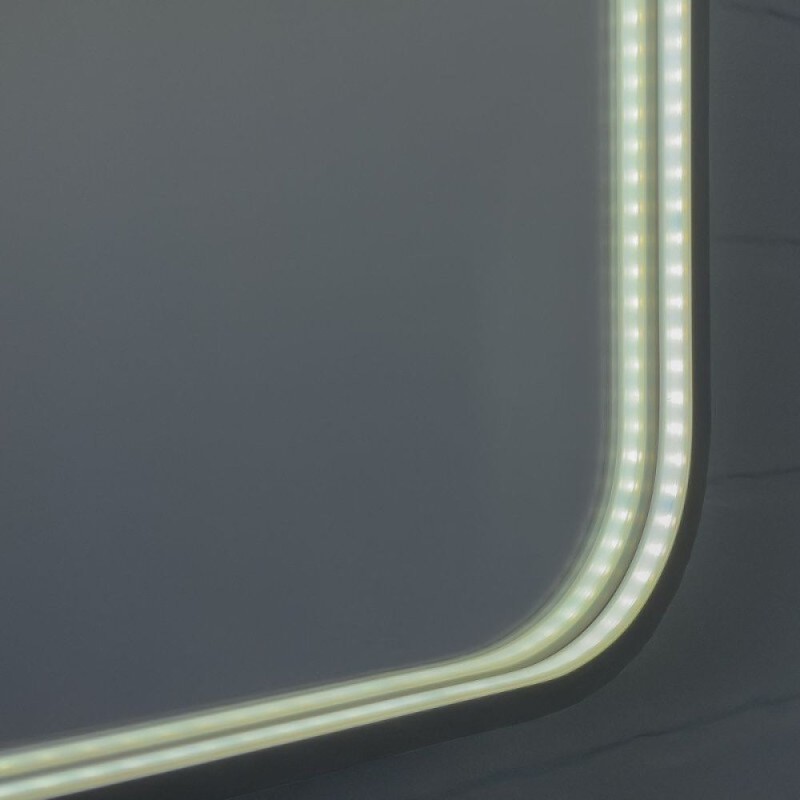 Зеркало Comfortу Сириус 00-00020612 (00-00014193CF), 60 см, LED IC-подсветка холодный свет, сенсор, рама серебро матовое