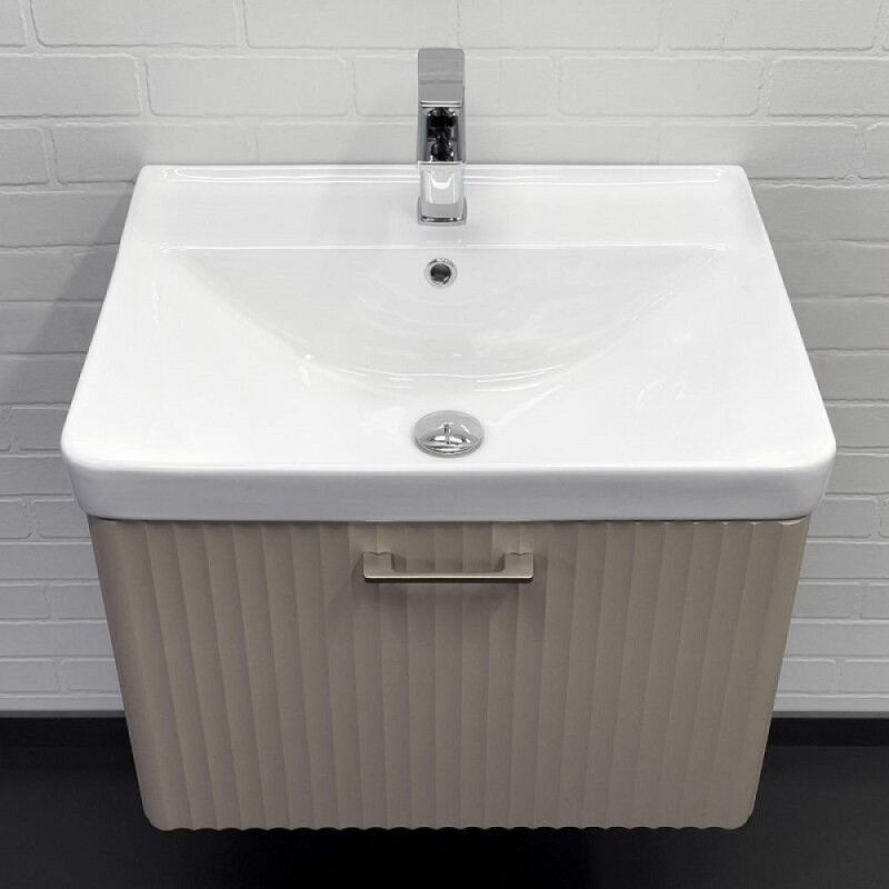 Тумба с раковиной Comforty Ангара 00-00021034, 60 см, цвет латте
