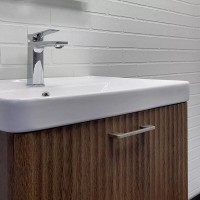 Тумба с раковиной Comforty Ангара 00-00021035, 60 см, цвет дуб темно-коричневый