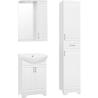 Зеркало-шкаф Style Line Олеандр-2 55/С ЛС-00000049 Люкс, 55 см, подвесное, белое