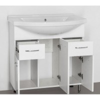 Тумба под раковину Style Line Эко Фьюжн №26 80 ЛС-00000076, 80 см, напольная, белая