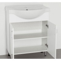 Тумба под раковину Style Line Эко Стандарт №23 70 ЛС-00000105, 70 см, напольная, белая
