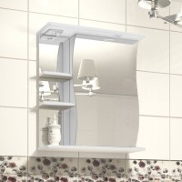 Зеркало-шкаф Style Line Эко Волна Волна 60/С ЛС-00000121, 60 см, подвесное, белое