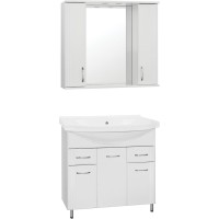 Зеркало-шкаф Style Line Эко Стандарт Панда 90/С ЛС-00000133, 90 см, подвесное, белое
