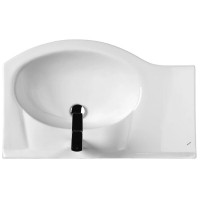 Раковина Style Line Коралл ЛС-00000163, 85 см, левая, фаянс, цвет белый
