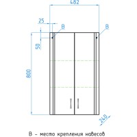 Шкаф подвесной Style Line Эко Стандарт ЛС-00000196, 50 см, цвет белый