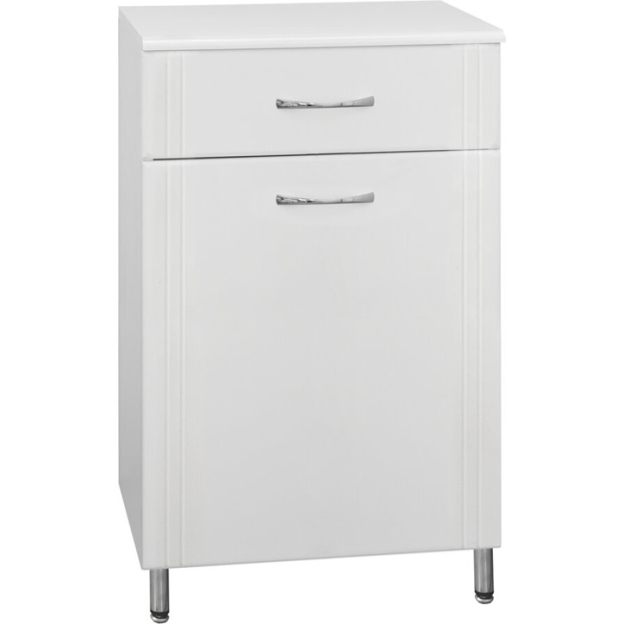 Комод Style Line Эко Стандарт ЛС-00000229, 60 см, с бельевой корзиной, цвет белый
