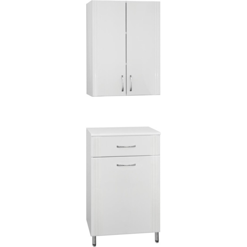 Комод Style Line Эко Стандарт ЛС-00000229, 60 см, с бельевой корзиной, цвет белый