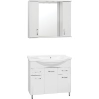 Зеркало-шкаф Style Line Эко Стандарт Панда 100/С ЛС-00000239, 100 см, подвесное, белое