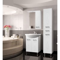 Тумба под раковину Style Line Венеция 55 ЛС-00000253, 55 см, напольная, белая