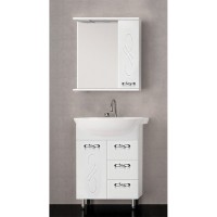 Тумба под раковину Style Line Венеция 65 ЛС-00000254, 65 см, напольная, белая