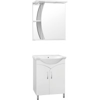 Тумба под раковину Style Line Эко Стандарт №15 60 ЛС-00000259, 60 см, напольная, белая