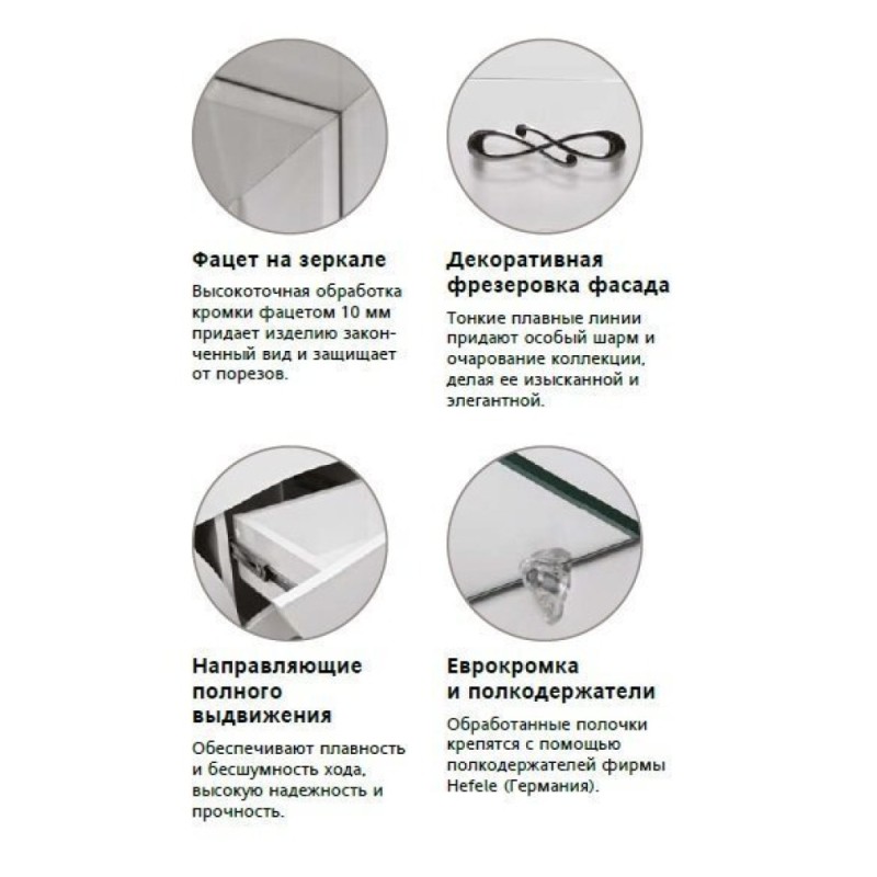 Тумба под раковину Style Line Венеция 90 ЛС-00000260, 90 см, напольная, белая
