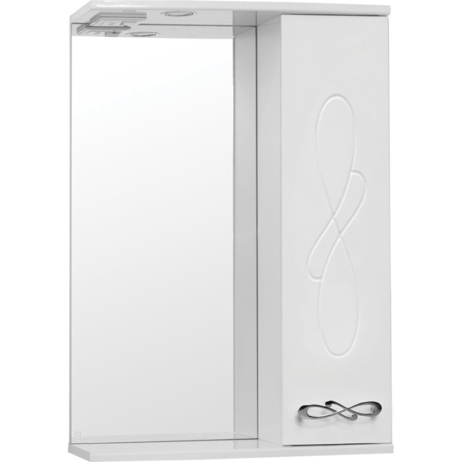 Зеркало-шкаф Style Line Венеция 55/С ЛС-00000261, 55 см, правое, подвесное, белое