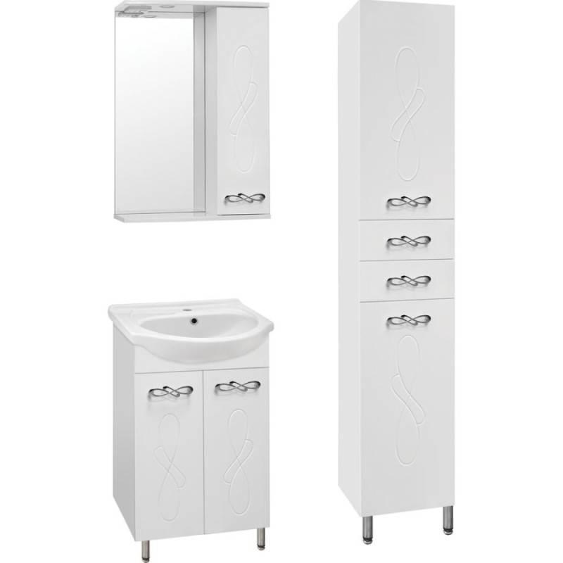 Зеркало-шкаф Style Line Венеция 55/С ЛС-00000261, 55 см, правое, подвесное, белое