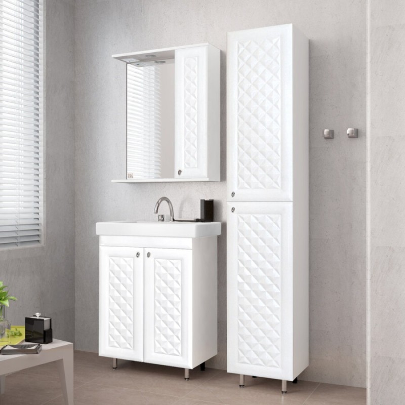 Зеркало-шкаф Style Line Канна 60/С ЛС-00000294 Люкс, 60 см, подвесное, правое, белое