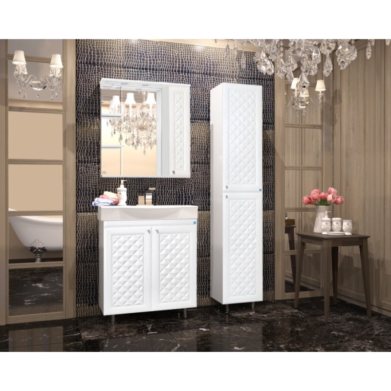 Зеркало-шкаф Style Line Канна 75/С ЛС-00000295 Люкс, 75 см, правое, подвесное, белое