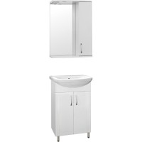 Тумба под раковину Style Line Эко Стандарт №9 55 ЛС-00000339, 55 см, напольная, белая