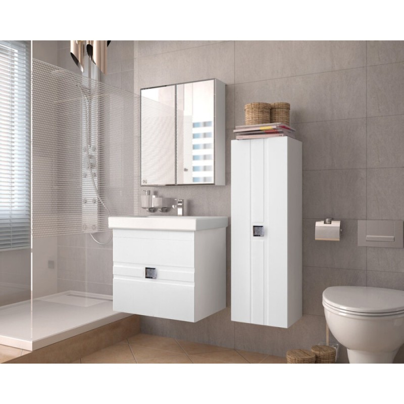 Зеркало-шкаф Style Line Амарант 60 ЛС-00000351, 60 см, подвесное, белое