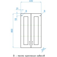 Шкаф напольный Style Line Эко Стандарт ЛС-00000352, 50 см, цвет белый