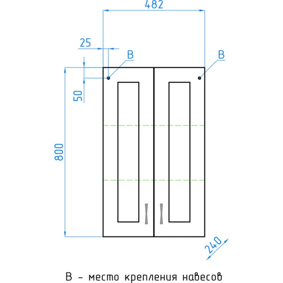 Шкаф напольный Style Line Эко Стандарт ЛС-00000352, 50 см, цвет белый