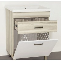 Тумба под раковину Style Line Ориноко 60 ЛС-00000383, 60 см, напольная, белое/ориноко