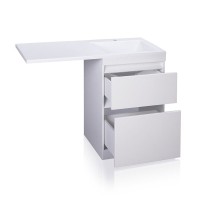 Тумба под раковину Style Line El Fante Даллас 120, Люкс Plus, 120 см, напольная, белая, СС-00000388