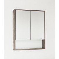 Зеркало-шкаф Style Line Экзотик 65 ЛС-00000397, 65 см, подвесное, древесина/белое