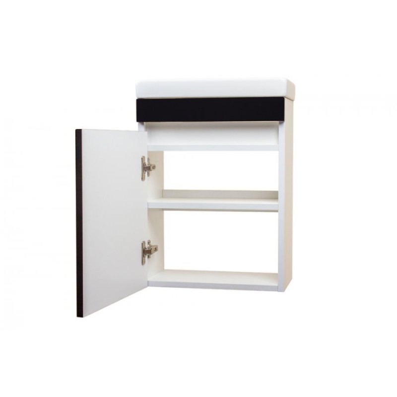 Тумба под раковину Style Line Compact, 40 см, подвесная, черная, CC-00000419