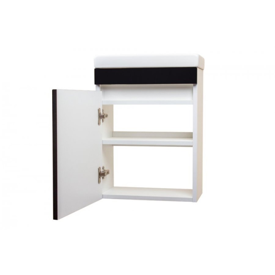 Тумба под раковину Style Line Compact, 40 см, подвесная, черная, CC-00000419