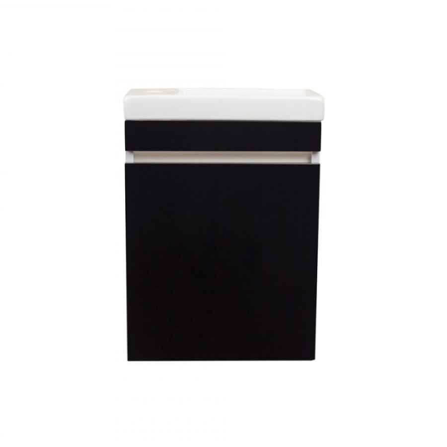 Тумба под раковину Style Line Compact, 40 см, подвесная, черная, CC-00000419