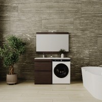 Тумба под раковину Style Line Даллас 120 CC-00000424 Люкс Plus, 120 см, напольная, венге