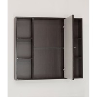 Зеркало-шкаф Style Line Кантри 90 ЛС-00000462, 90 см, подвесное, венге