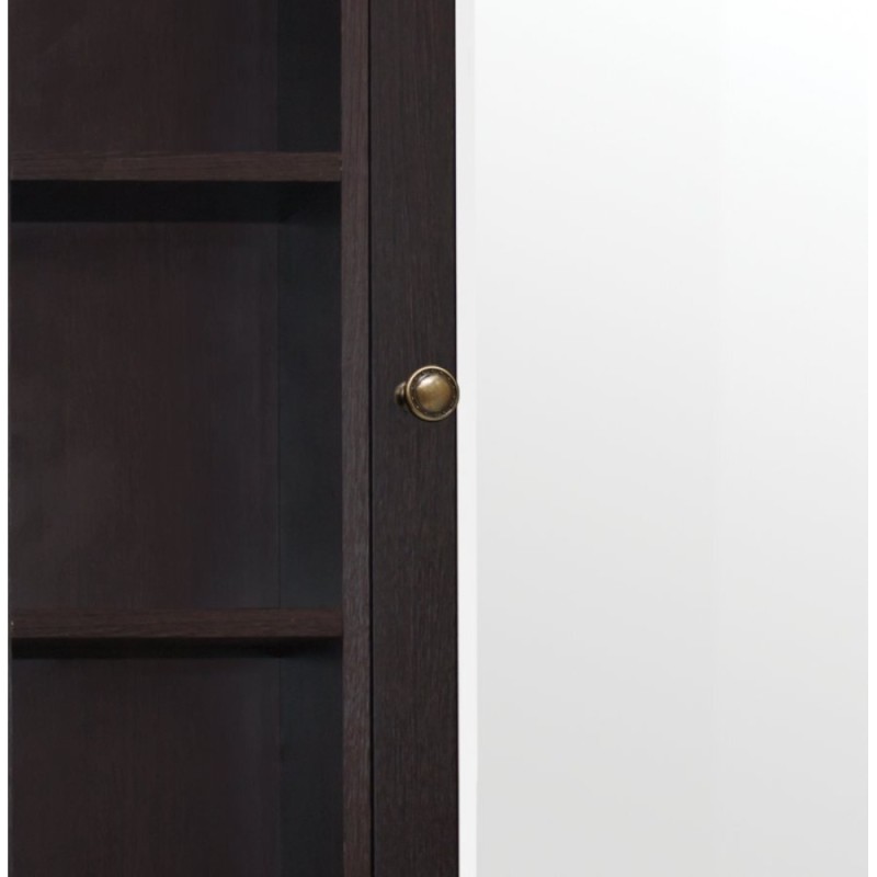 Зеркало-шкаф Style Line Кантри 90 ЛС-00000462, 90 см, подвесное, венге