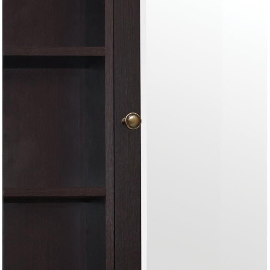 Зеркало-шкаф Style Line Кантри 90 ЛС-00000462, 90 см, подвесное, венге
