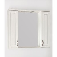 Зеркало-шкаф Style Line Олеандр-2 90/С ЛС-00000484, 90 см, подвесное, рельеф пастель