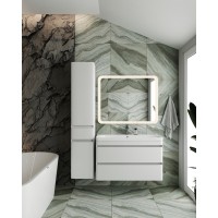 Тумба под раковину Style Line Атлантика 100 СС-00000693 Люкс Plus, 100 см, подвесная, антискрейч, белая