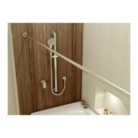 Карниз для ванной Relisan Тринити 170 см, прямой, цвет хром, Гл000009018