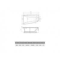 Ванна акриловая Vayer Boomerang 170.090.045.1, 170 х 90 см