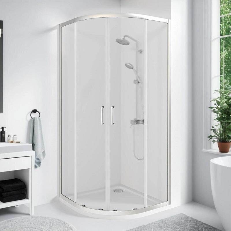 Душевой уголок Good Door Cube R-80-C-CH, КУ00001, 80 х 80 см, стекло прозрачное, профиль хром