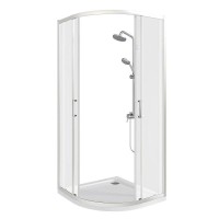 Душевой уголок Good Door Cube R-80-C-CH, КУ00001, 80 х 80 см, стекло прозрачное, профиль хром