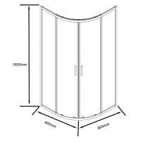 Душевой уголок Good Door Cube R-80-C-CH, КУ00001, 80 х 80 см, стекло прозрачное, профиль хром